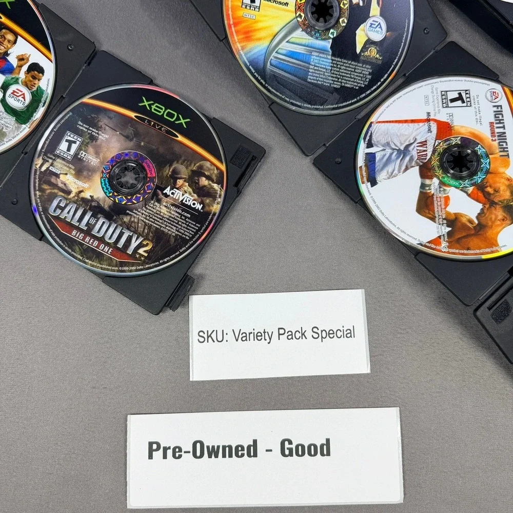 Microsoft Xbox Game Disc Lot 12 Games Multicolor Action Sports Racing Gaming‎